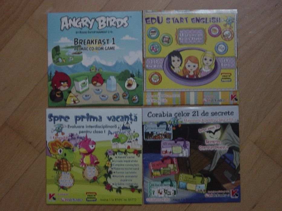 CD-uri educationalel colectia Edu + joc Angry Birds