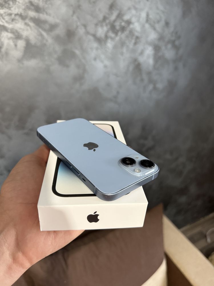 iPhone 14 Blue, 128GB, stare excelentă, baterie 83%