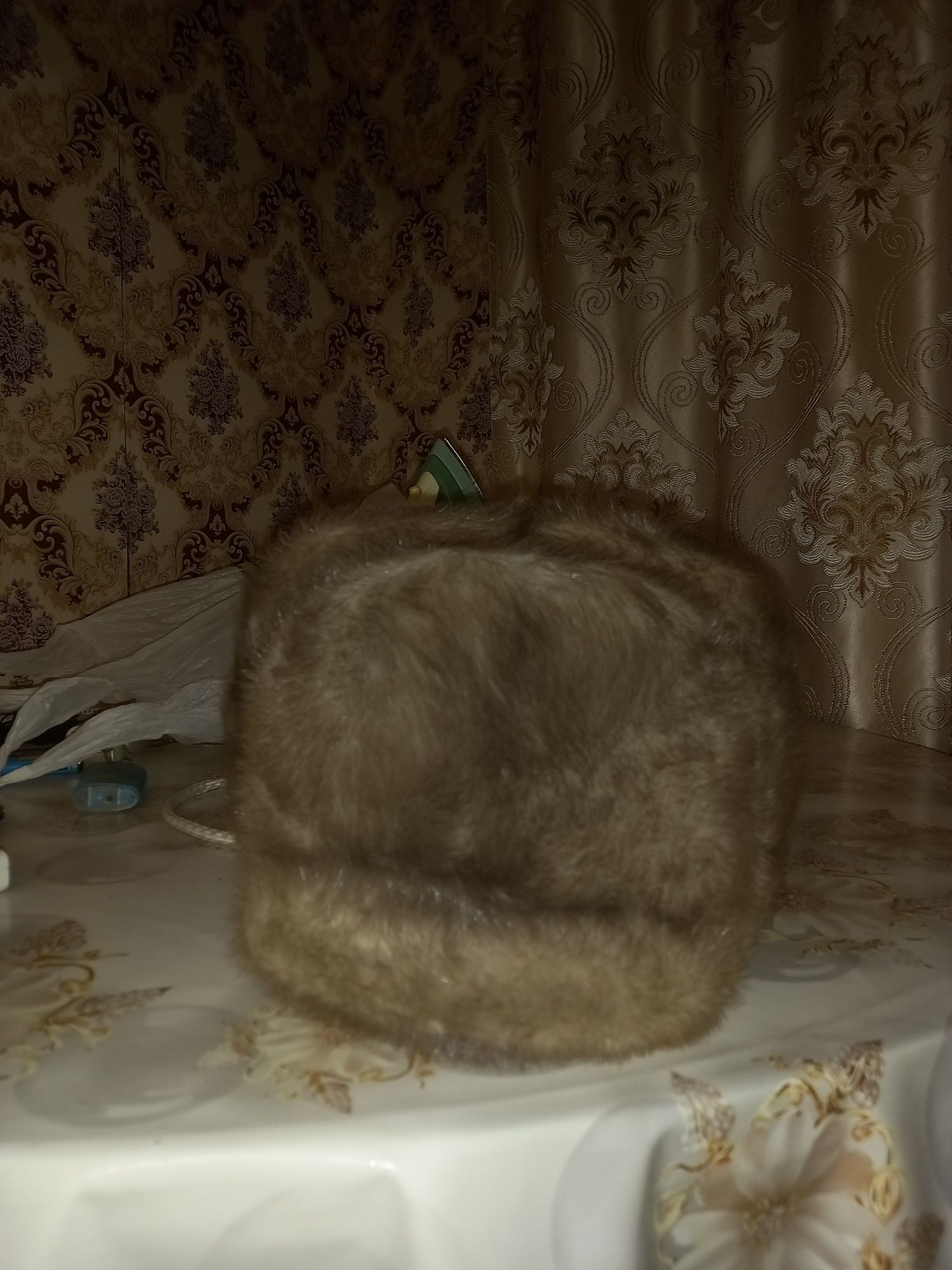 Шапка норковая, Б/У