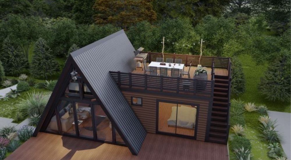 Producator cabane Aframe sau tip casa la cheie