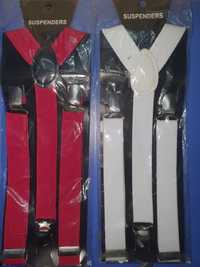 Bretele reglabile elastice roșu / alb