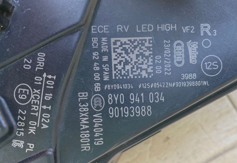 Фар far десен фарове Full Led за Ауди А3 Audi A3 8Y