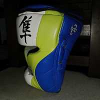 Кожаный Боксёрский шлем для Бокса и ММА HAYABUSA