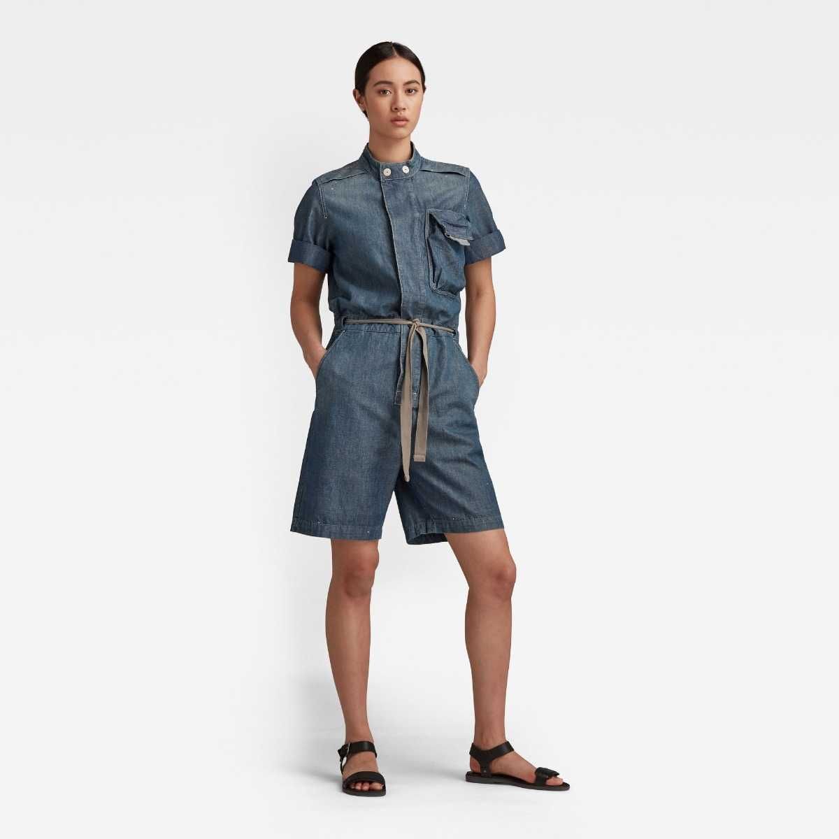 Нов! G-star Short Sleeve Workwear Playsuit  Дамски Гащеризон - S