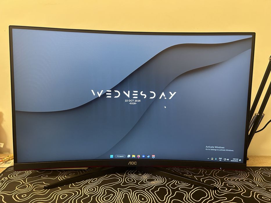 Monitor Gaming curbat LED VA AOC C32G2ZE/BK
