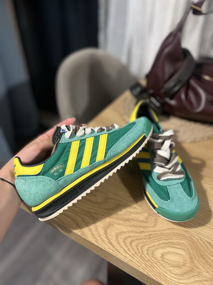 Adidas SL72 green and yellow 37
