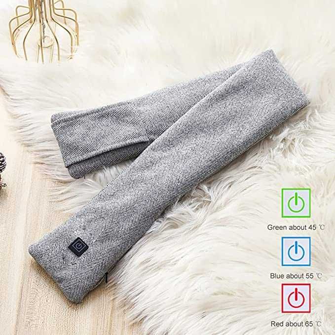 Затоплящ шал - нагревател за врата,  електрически, USB нагреваем шал