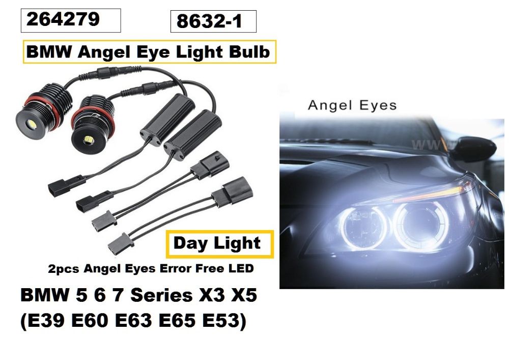 LED крушки за ангелски очи к-т BMW 5,6,7 серия Х3,Х5