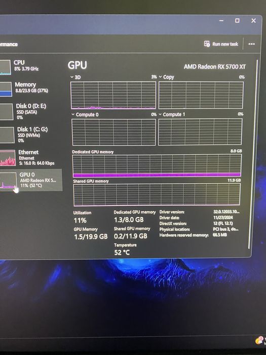 Vand PC Gaming RX 5700 XT garantie / schimb atv