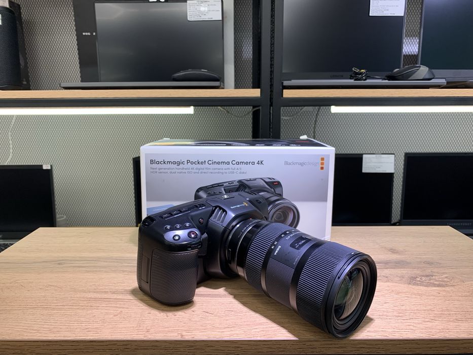 Камера Blackmagic Design Pocket 4K Cinema Camera черный, 10656/А10