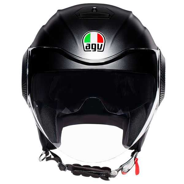 ПРОМОЦИЯ Скутер каска за мотор AGV ORBYT XS 53-54, вградени очила,NEW