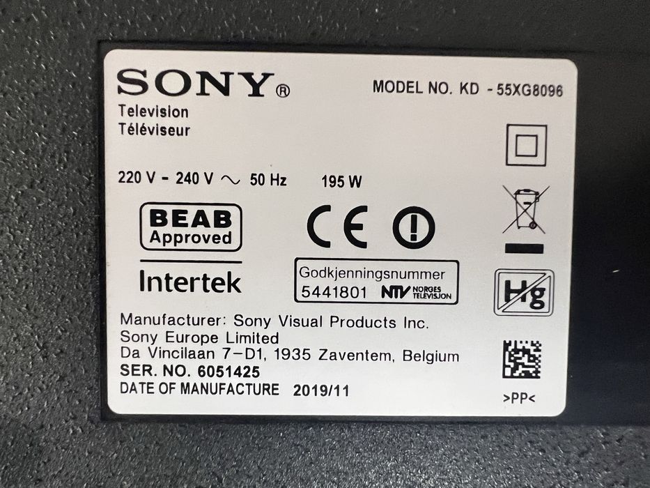 Vand televizor Sony DEFECT