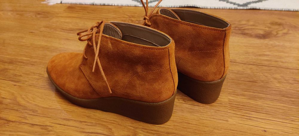 Clarks Athie Terra Botine cu platforma wedge 38