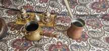 tigaie prajit cafea set servire  cafea turcesc