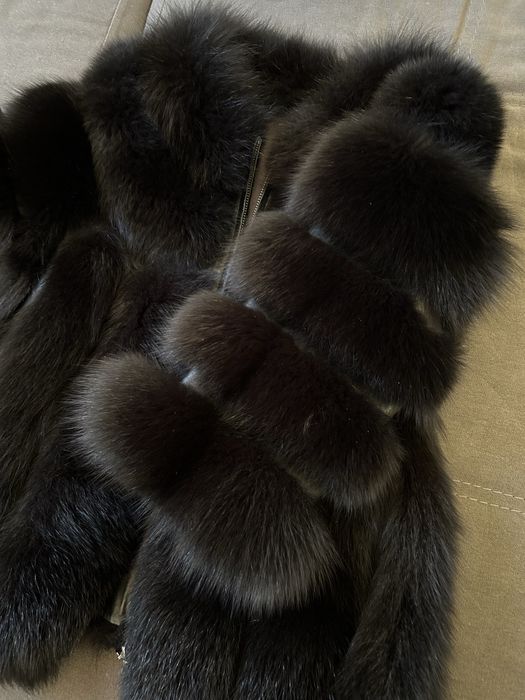 Късо палто от лисица