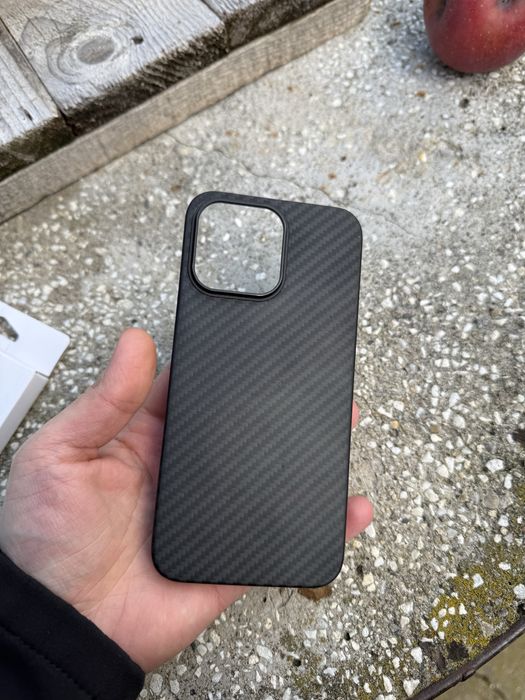 Husa iphone 15 pro max kevlar carbon spigen tactical