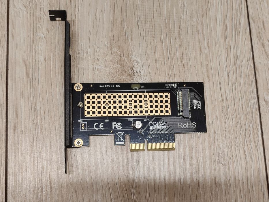 Адаптер Переходник PCIe → M.2 NVMe SSD (SK4 Rev 1.5)