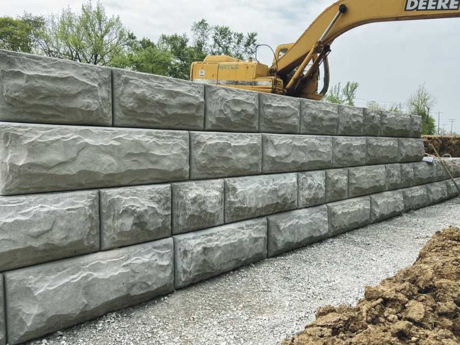 Голям бетонен БЛОК с ефект "СКАЛА"   LEGO за Подпорна стена