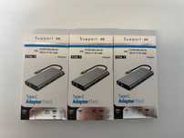 Adaptor Type C 11 in 1 USB-C HDTV+VGA+LAN+PD USB 3.0+TF+SD+Audio