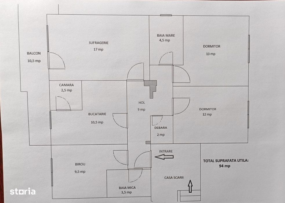 Apartament cu 4 camere de vanzare -Reghin -Unirii