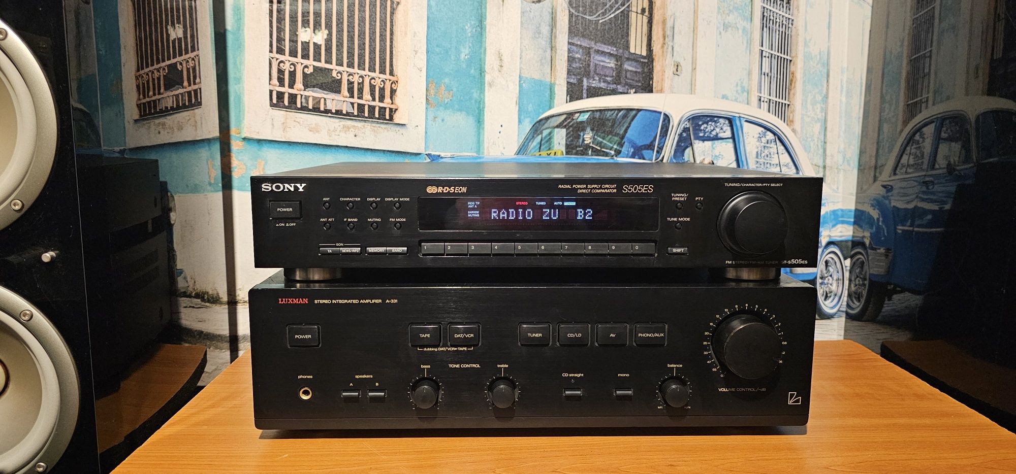 Amplificator statie Luxman A 331 si sau radio tuner Sony ST S 505 ES