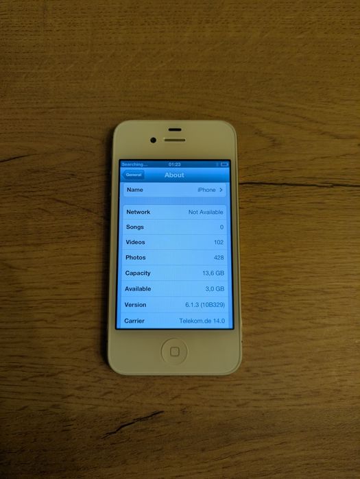 Apple iPhone 4S Alb Cu iOS 6.1.3 Fără Jailbreak Stare Perfectă!