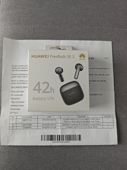 Huawei FreeBuds SE 3 noi Sigilate, Garantie 2 ani