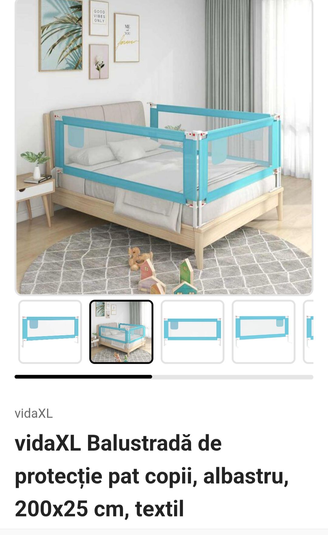 Vând laterala protectie pat