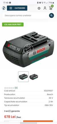 Baterie/Acumulator Li- Ion Bosch 36V 2 Ah