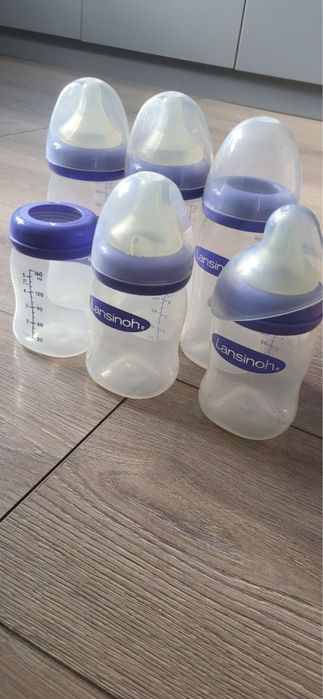 Бутылочки для кормления Lansinoh (антиколиковая), стерилизатор
