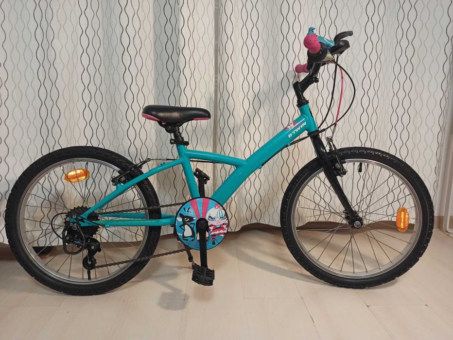 Bicicletă Decathlon BTwin MistiGirl 320, fetițe 5-10 ani, roți 20inch