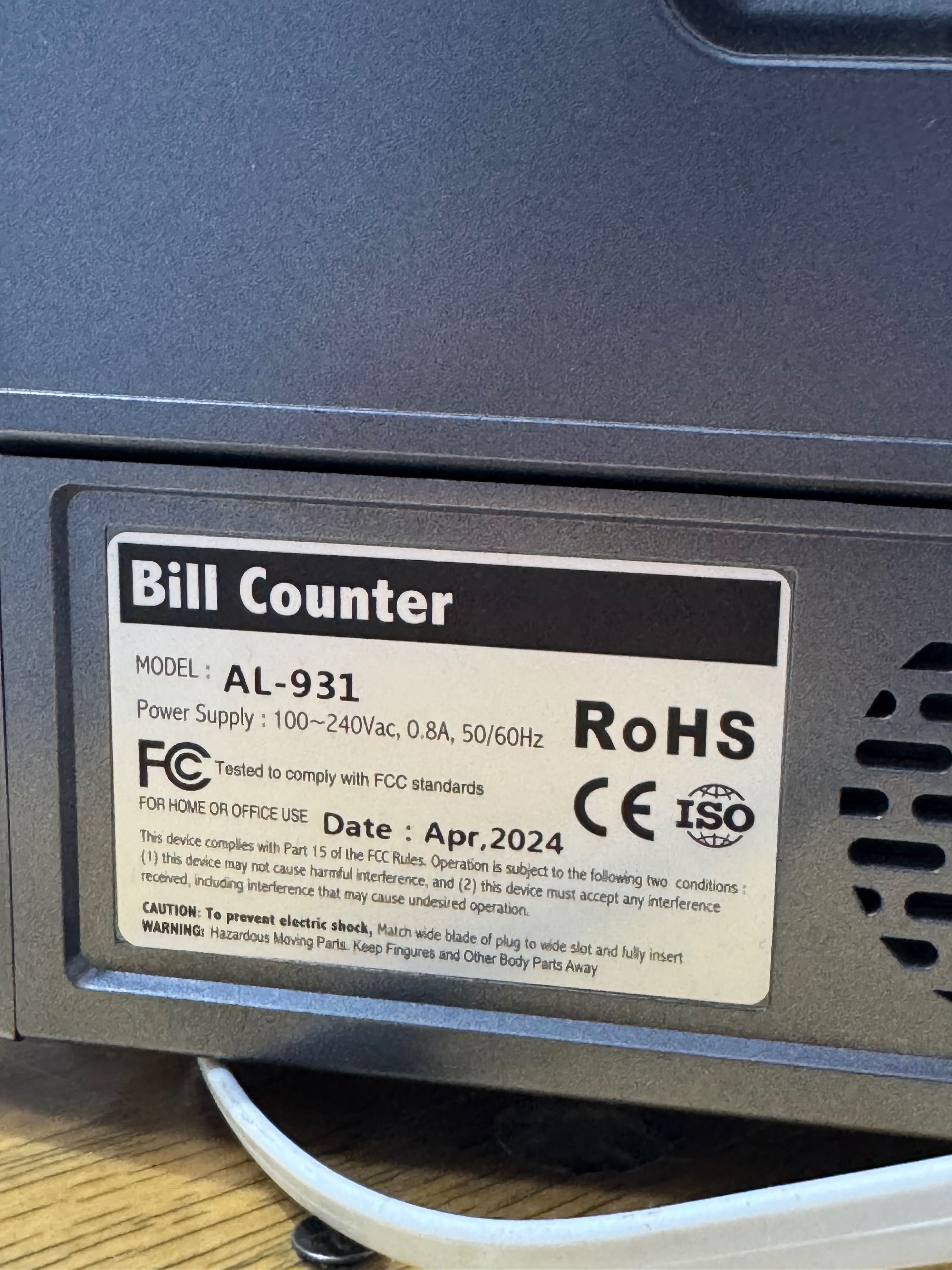 счетчик  купюр al-931 bill counter