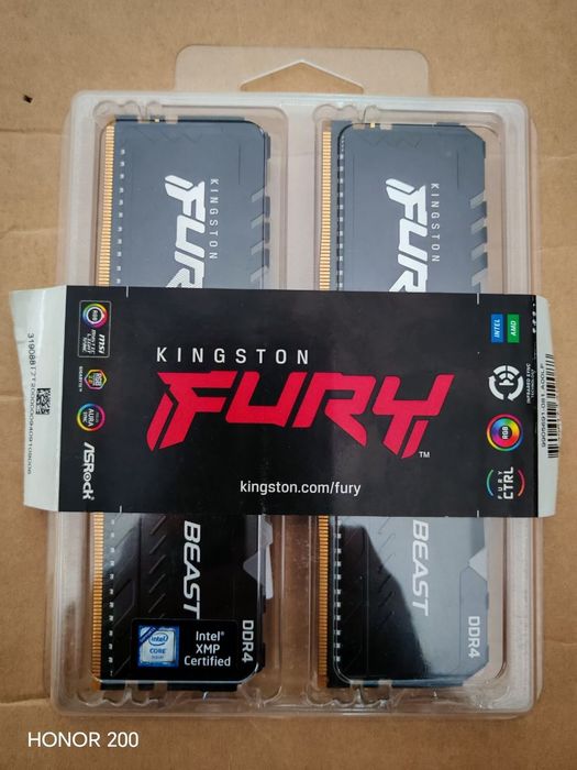 Kingston Fury Beast DDR4 2x8gb 3600mhz RGB