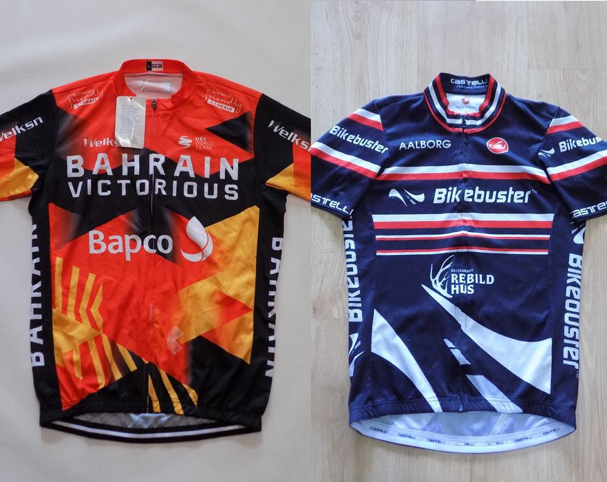 ново вело джърси welksn bahrain/castelli екип колоездене оригинал L/S