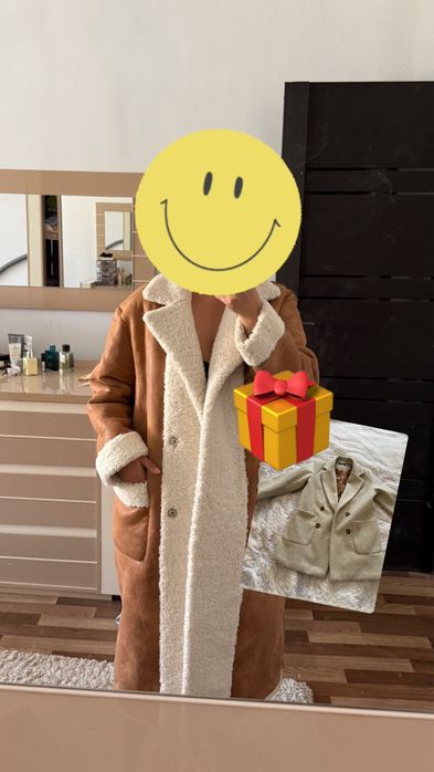 Продам дубленка+тедди пальто в подарок