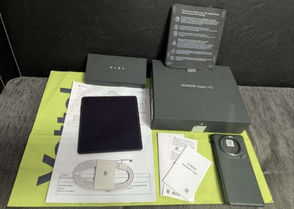КАТО НОВ 512GB Honor Magic V3 Yettel Гаранция 2027 г. Green