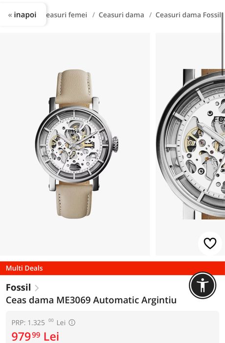 MDM vinde: Ceas Fossil Boyfriend ME3069 Automatic.