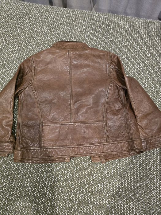 Geaca din piele Massimo Dutti