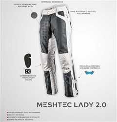 Дамски Текстилен мото панталон ADRENALINE MESHTEC LADY GRAY 2.0