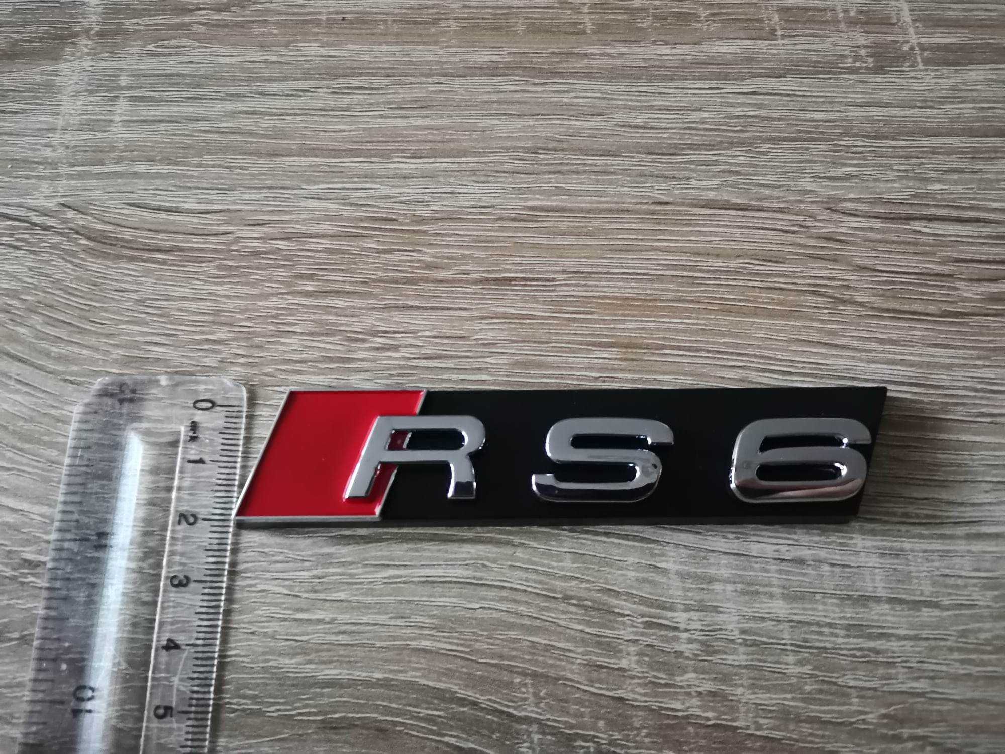 Предна решетка сребриста емблема Audi Ауди RS6