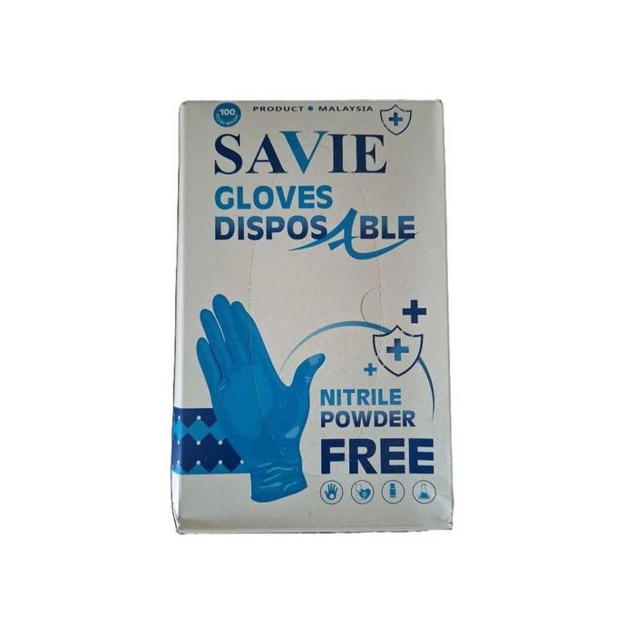 Set 5 X 100 manusi nitril nepudrate M sau L