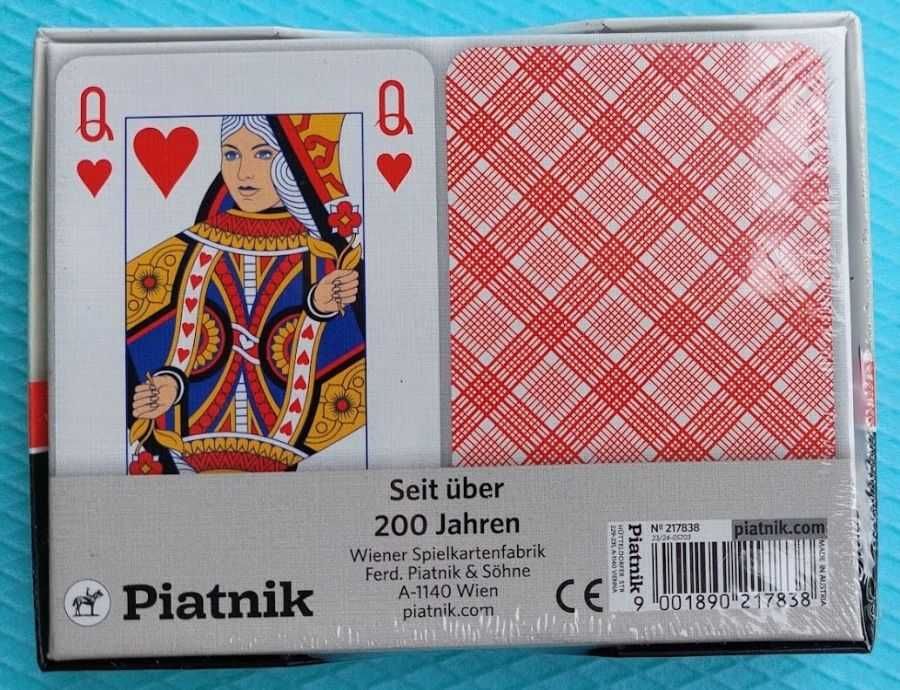 НОВИ Оригинални карти за игра # Двойна колода 2x55 на марката Piatnik®