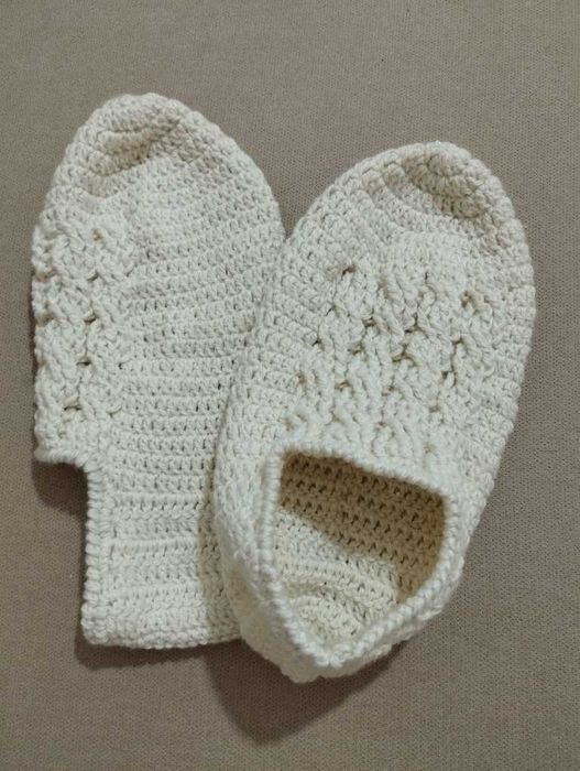 Теплые следки, ручная работа