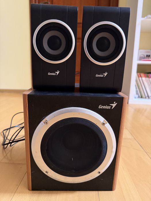 Sistem de Boxe 2.1 Genius SW-HF2.1 1200 - Subwoofer din Lemn