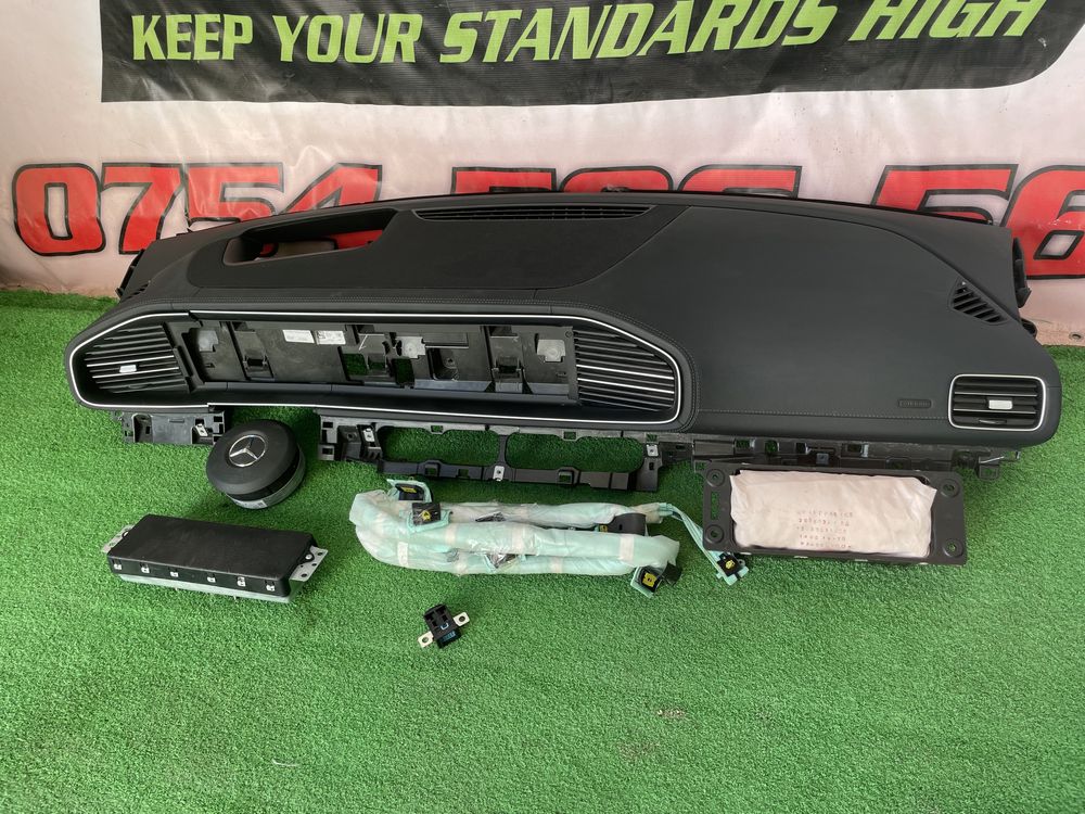 Mercedes Gle W167 Plansa bord Kit airbag volan pasager cortina centuri