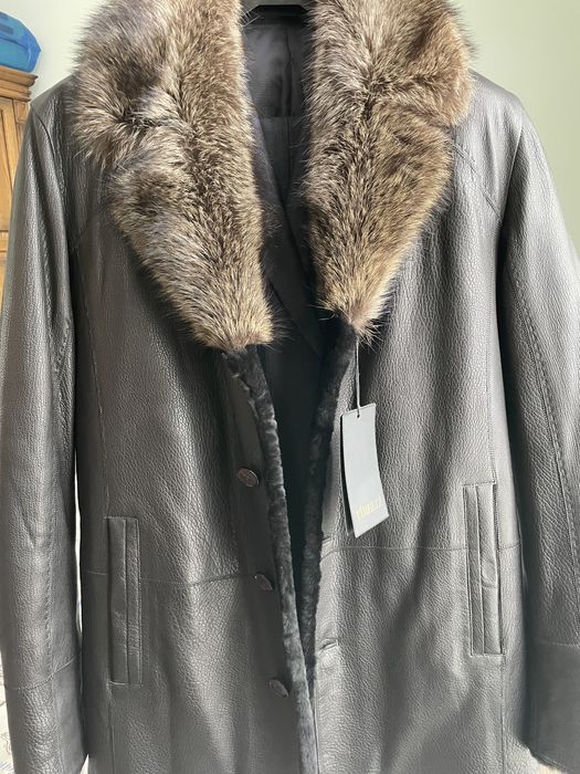 Новое кожанное пальто 48-50 размера, производства Турция