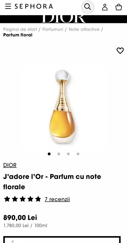 Vand Parfum Dior J'adore l'Or Original si Sigilat