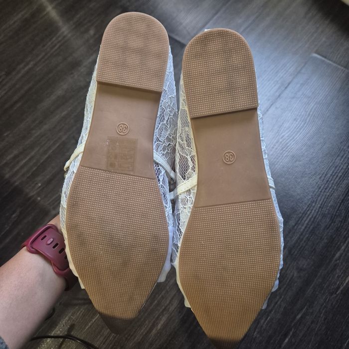 Сватбени обувки ниски тип пантофи