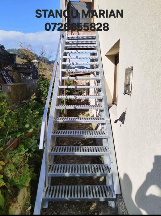 Confectionam scarii metalice zincate exterioare și pentru incendii , p