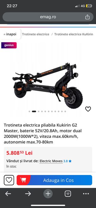 G2 master 2025 vând urgent